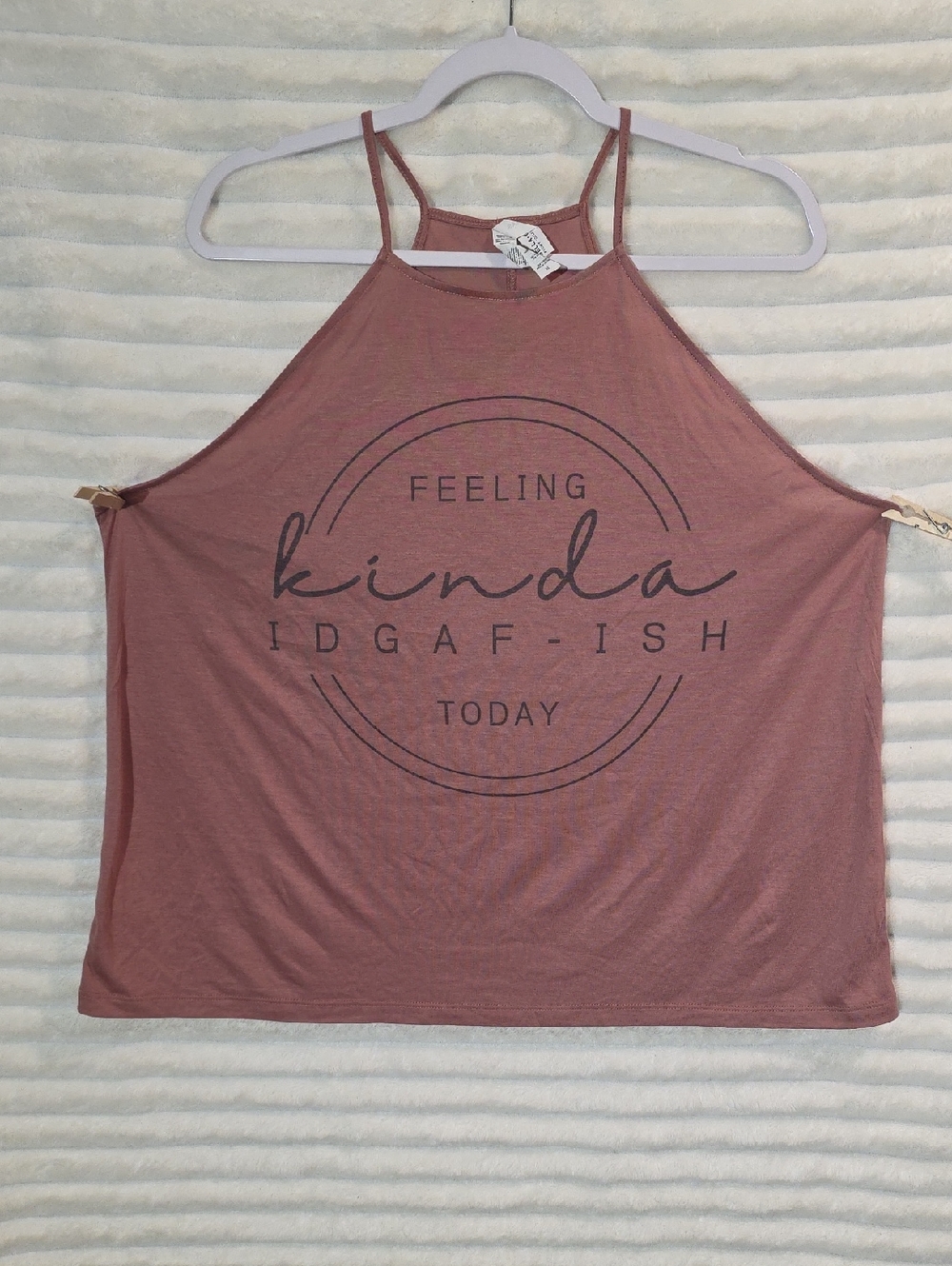 0153 Bella Canvas Mauve Graphic High-Neck Tank